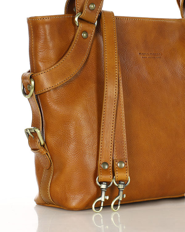 LONDON Damska biznesowa torba na ramię z włoskiej skóry.