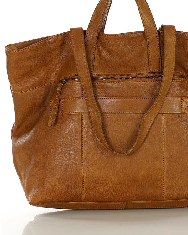 TREVISO. Damska torba na ramię Tote Bag z włoskiej skóry naturalnej