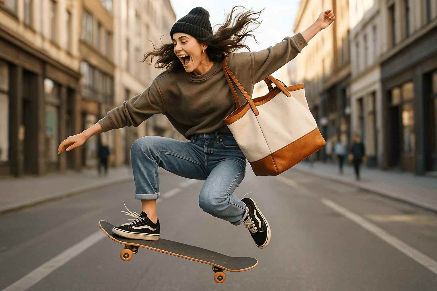 canvas and leather women's shoulder bags brown and black | axelremsväskor i canvas och läder för kvinnor brun och svart